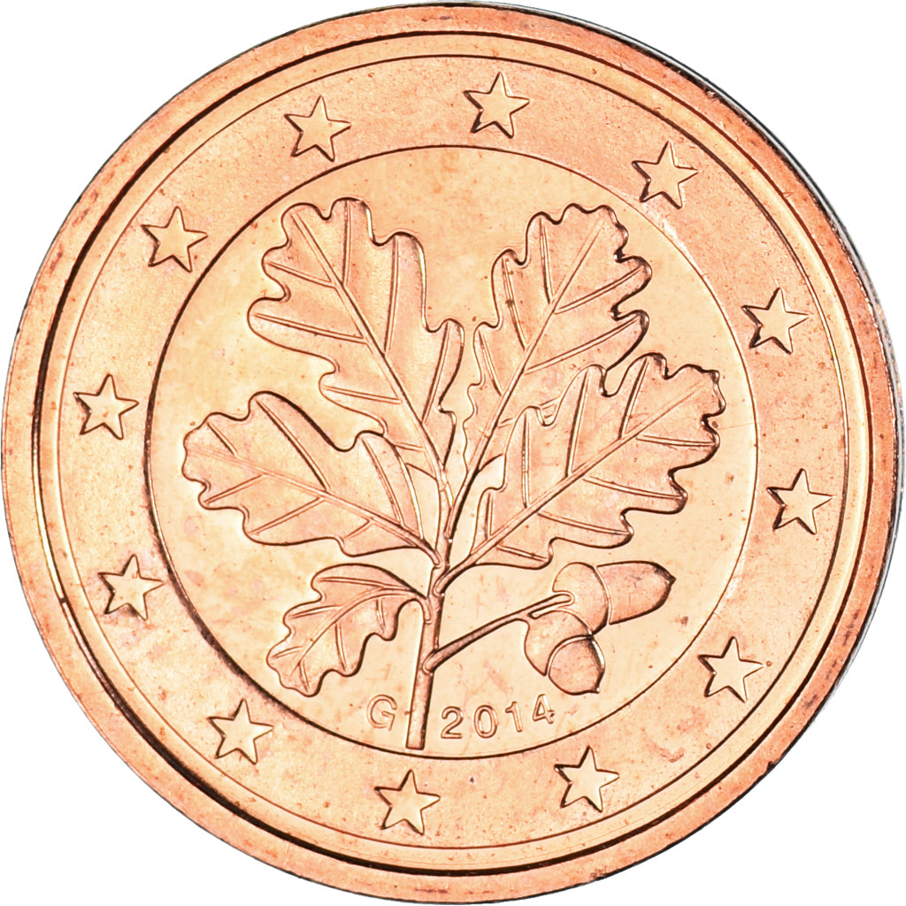 NEMECKO - FEDERÁLNA REPUBLIKA,
2 euro centy,
2014