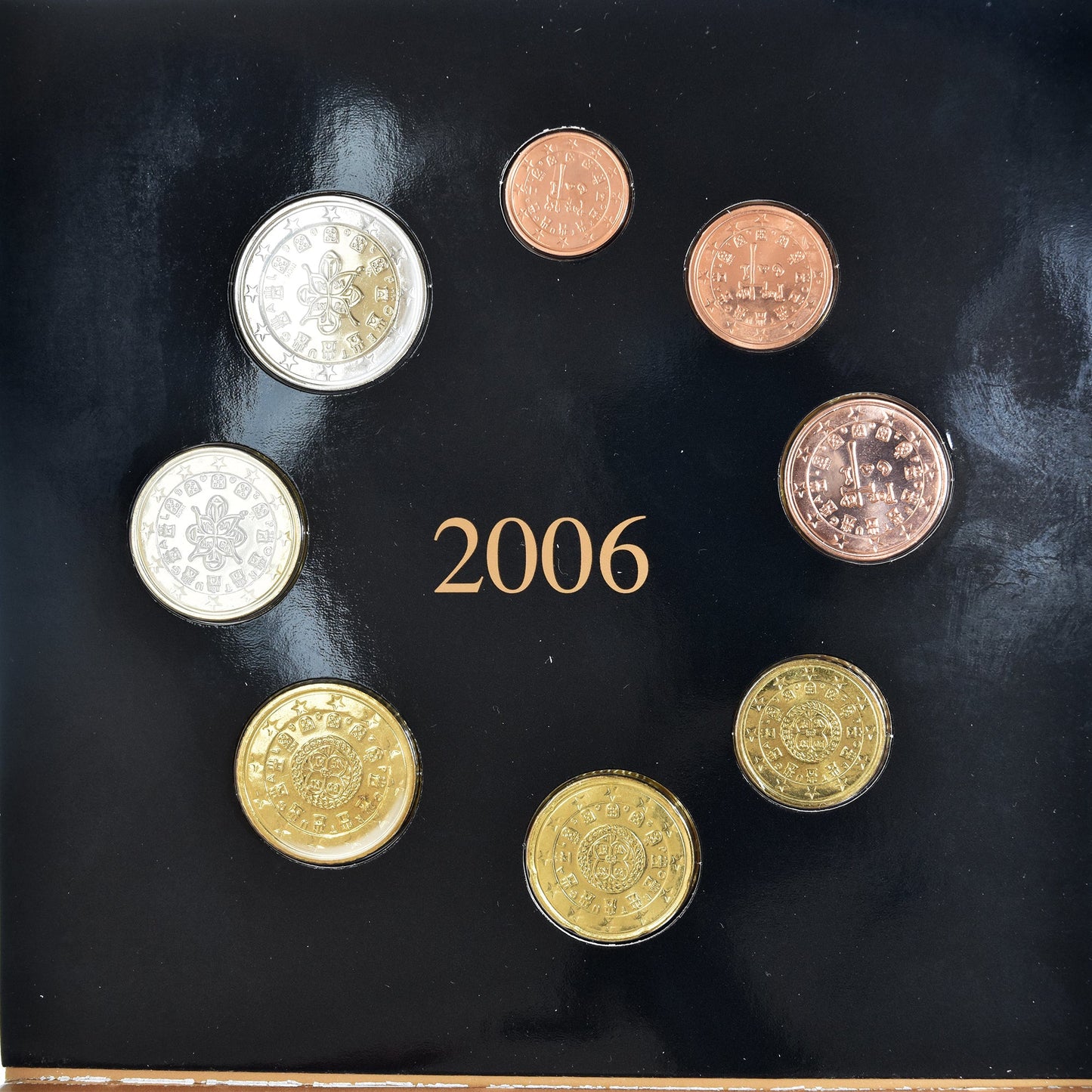 Portugalsko,
1 cent až 2 eurá,
eurový set