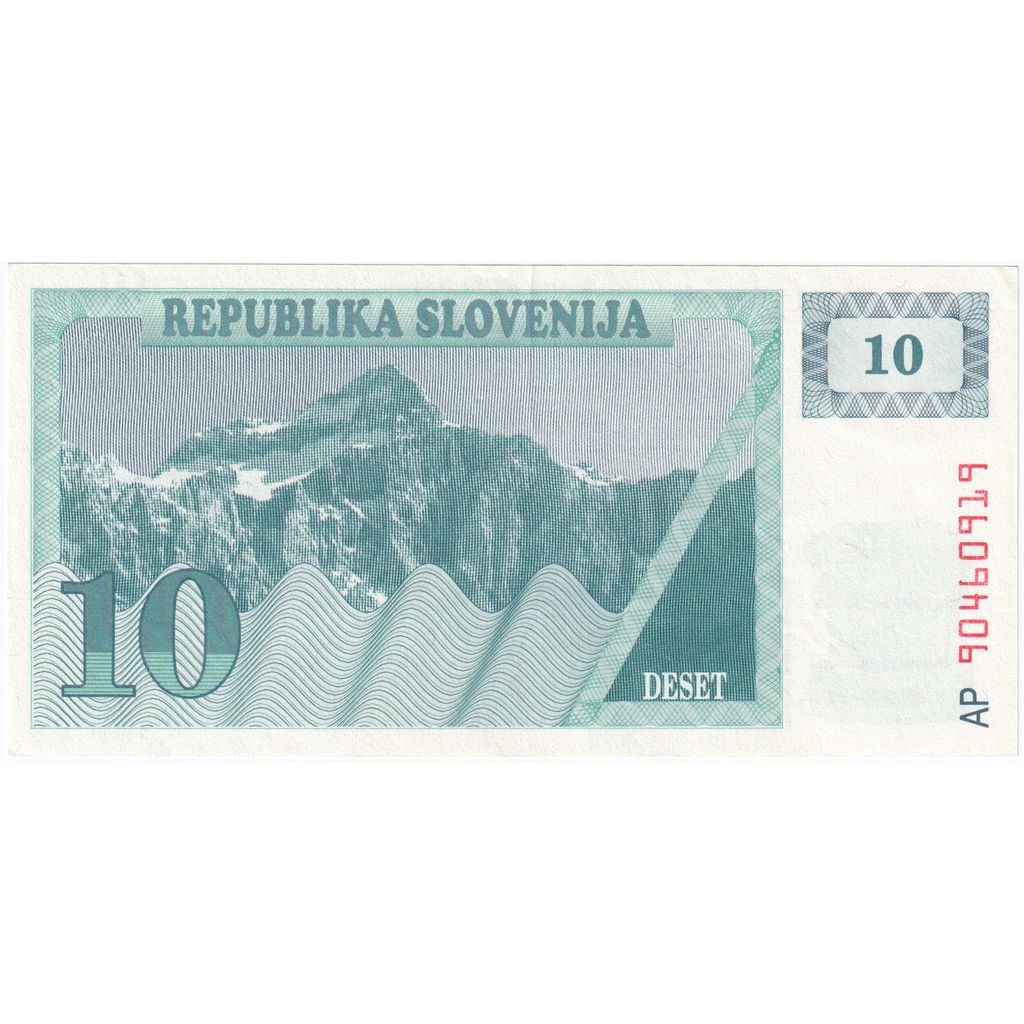 Slovinsko,
10 (Tolarjev),
AU(55-58)