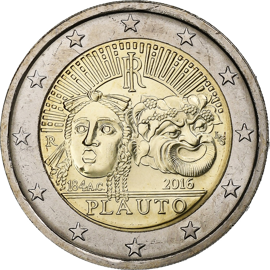 Taliansko,
2 eurá,
Plautus