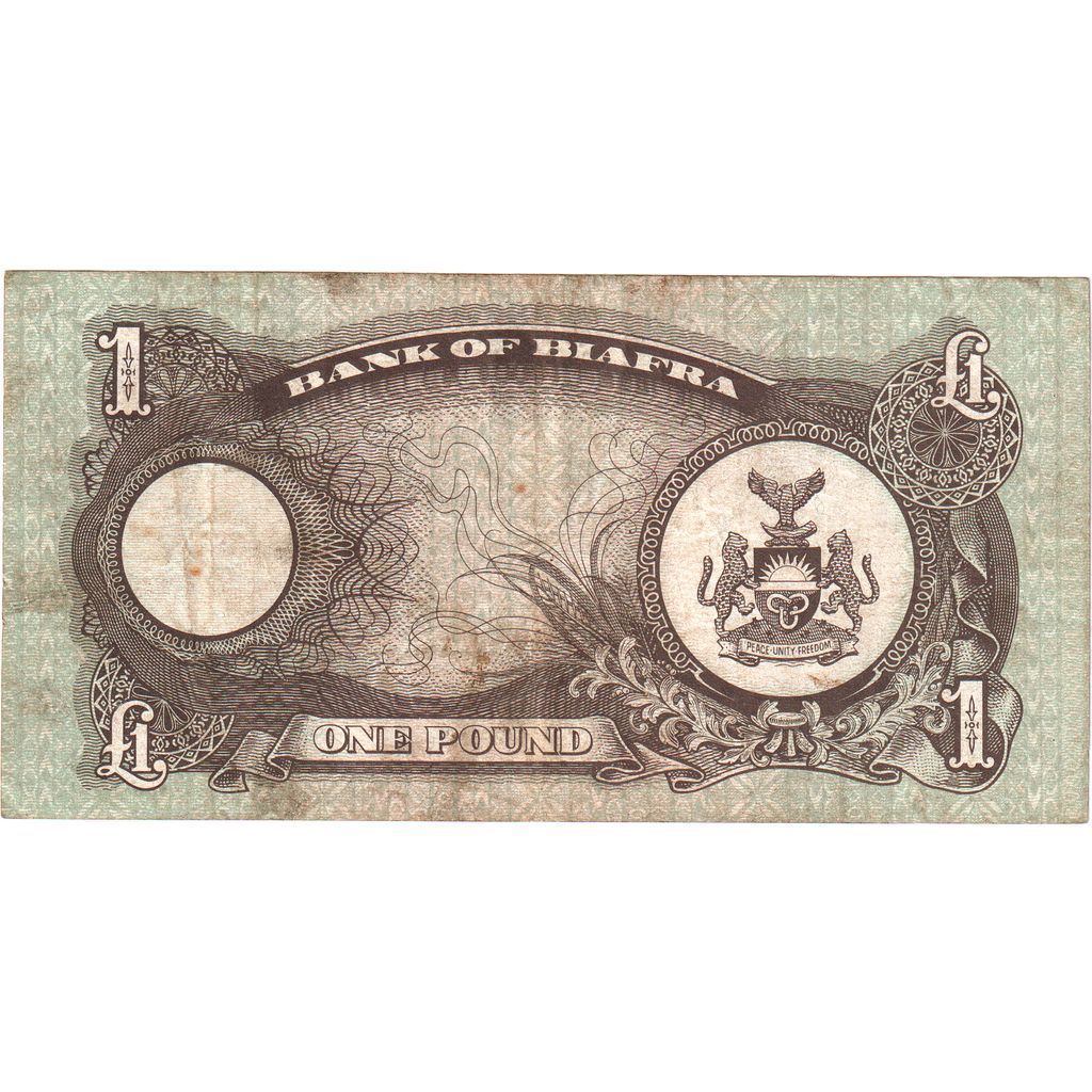 Biafra,
1 libra,
KM: 5a