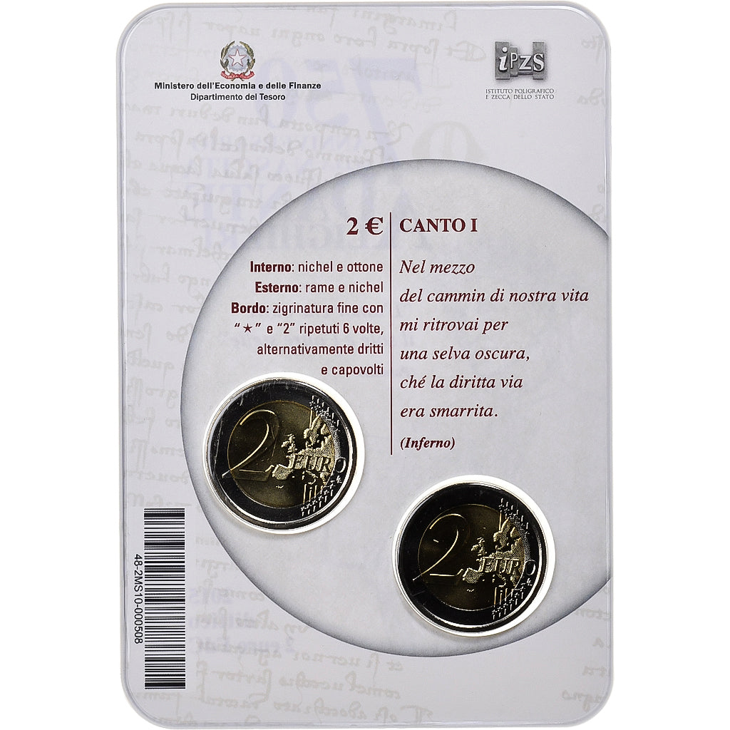 Taliansko,
2x 2 eurá,
Dante Alighieri