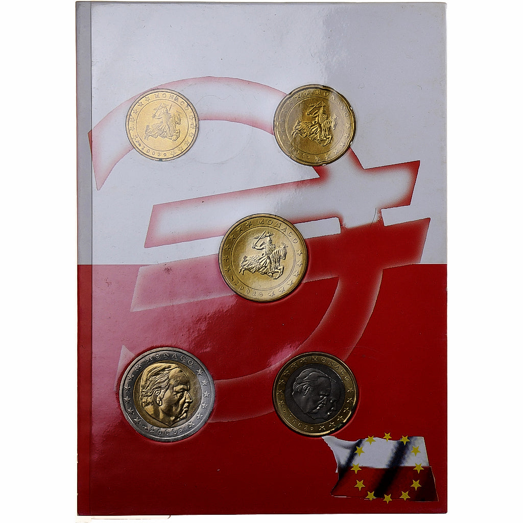 Monako,
Rainier III a Albert,
Coffret 10 c. - 2 eurá