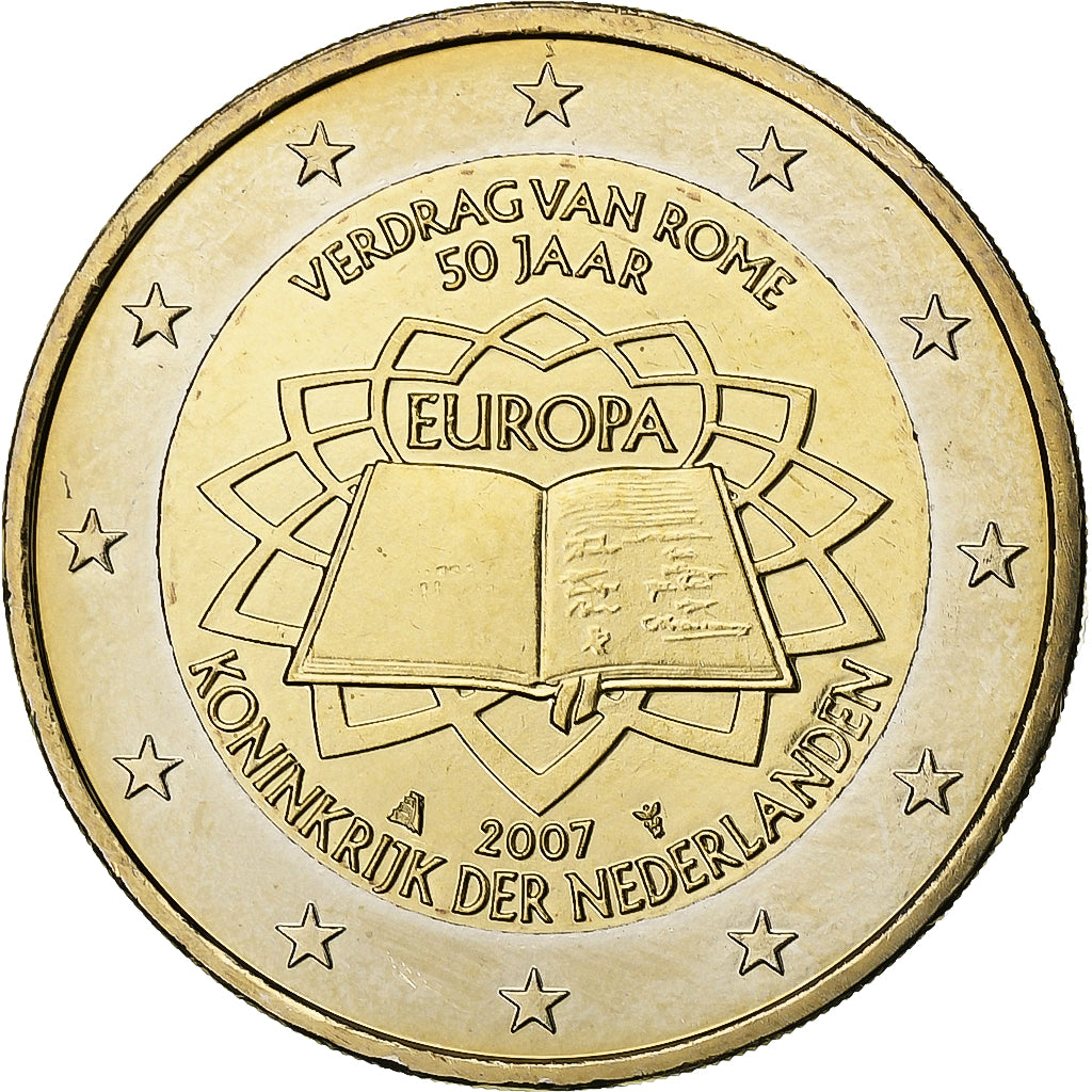 Holandsko,
2 eurá,
Traité de Rome