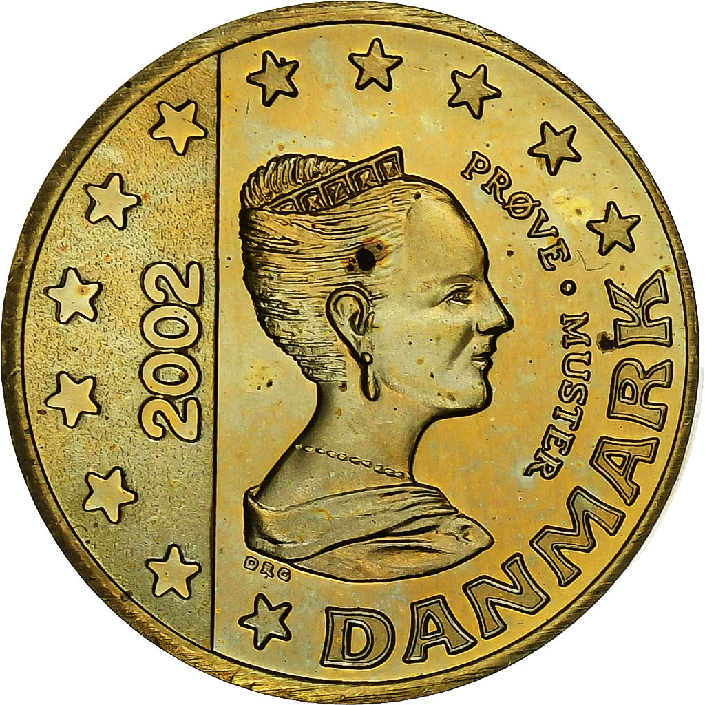 Dánsko,
Margrethe II,
10 euro centov