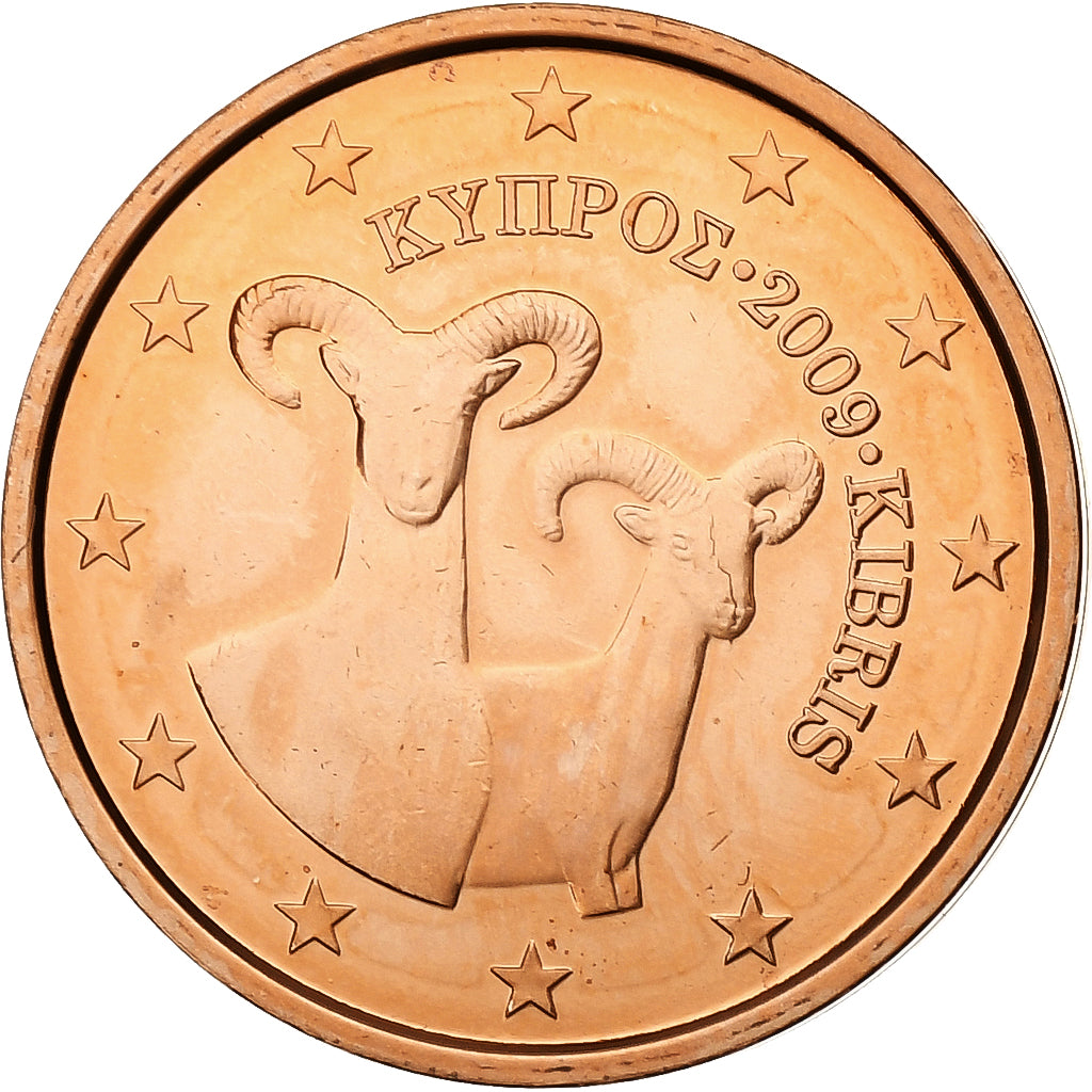 Cyprus,
2 euro centy,
BU