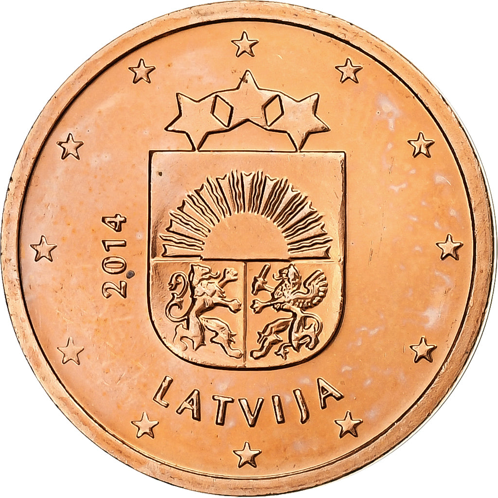 Lotyšsko,
2 euro centy,
BU