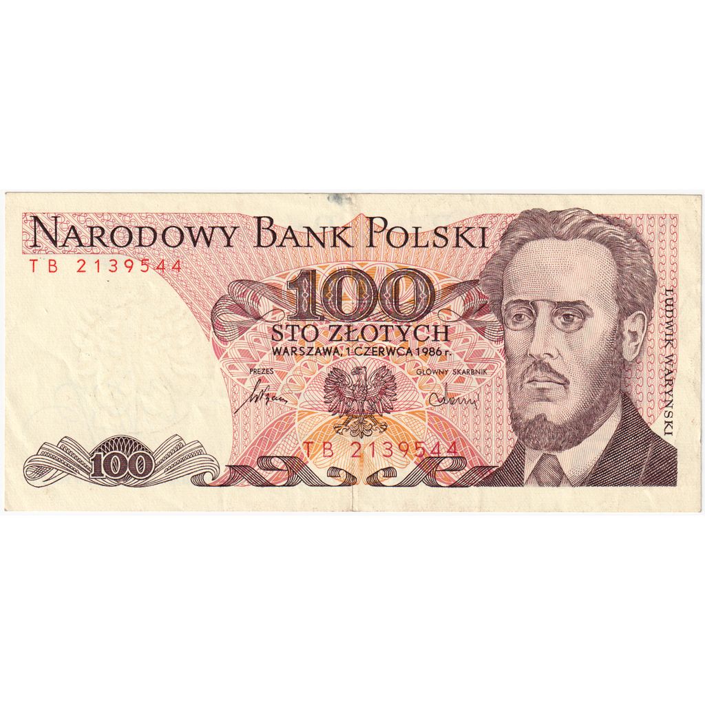 Poľsko,
100 zlotých,
1986-06-01