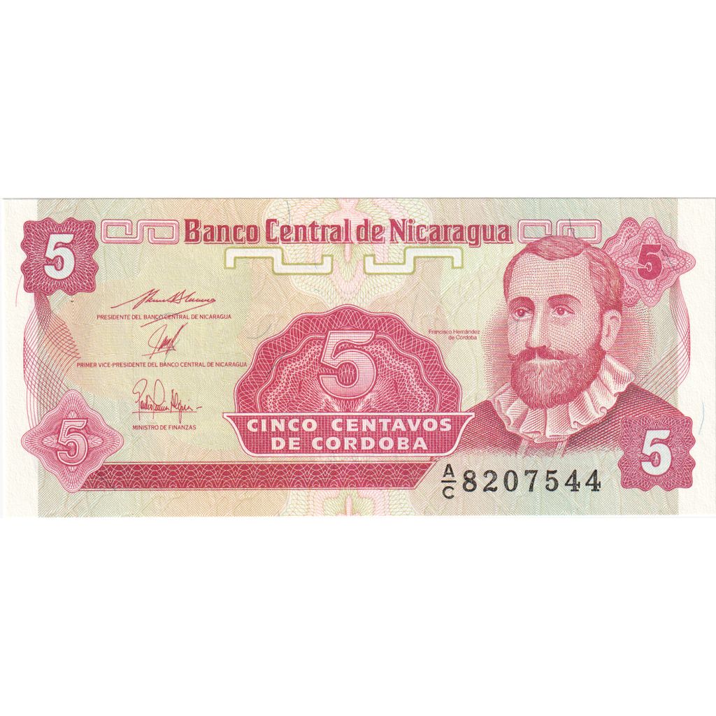 Nikaragua,
5 Centavos,
UNC(65-70)