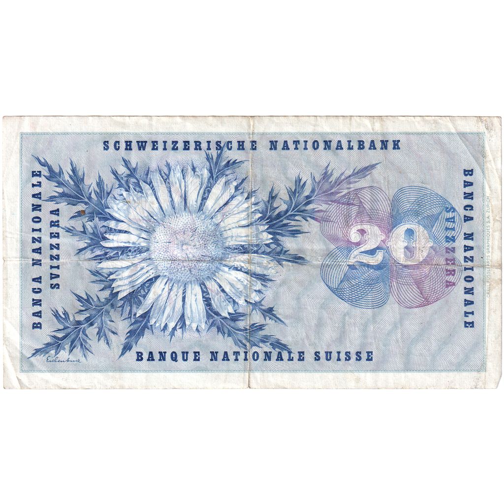 Švajčiarsko,
20 Franken,
1964-12-23