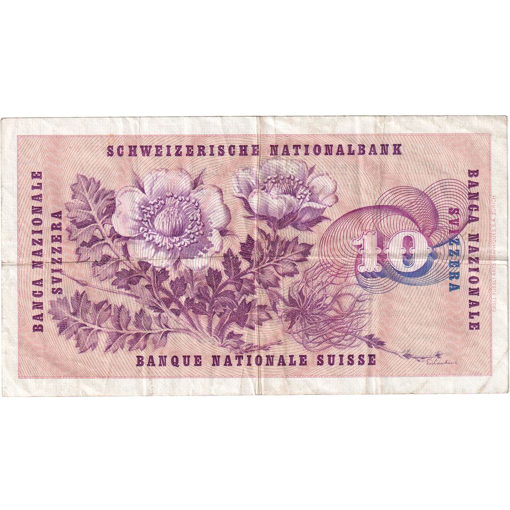 Švajčiarsko,
10 Franken,
1964-10-26