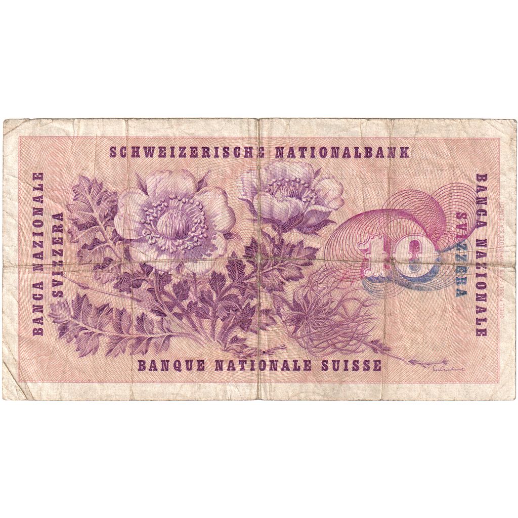 Švajčiarsko,
10 Franken,
1961-10-26