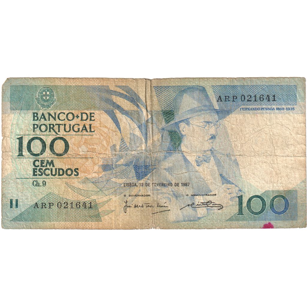 Portugalsko,
100 Escudos,
1987-02-12
