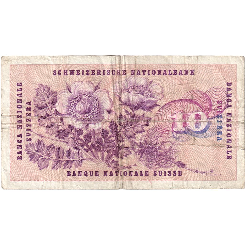 Švajčiarsko,
10 Franken,
1965-01-21
