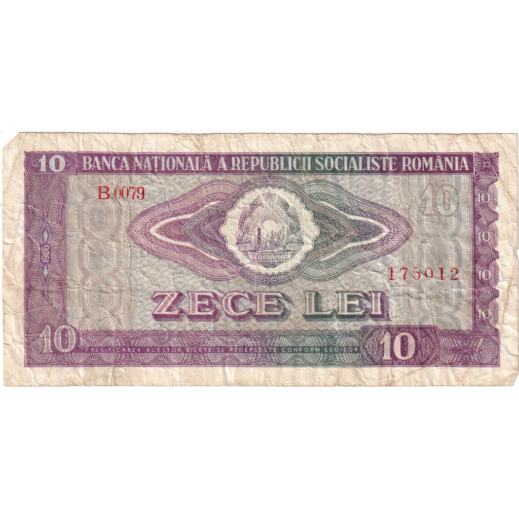 Rumunsko,
10 Lei,
VF(20-25)