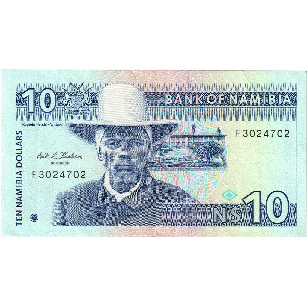Namíbia,
10 namíbijských dolárov,
UNC(65-70)