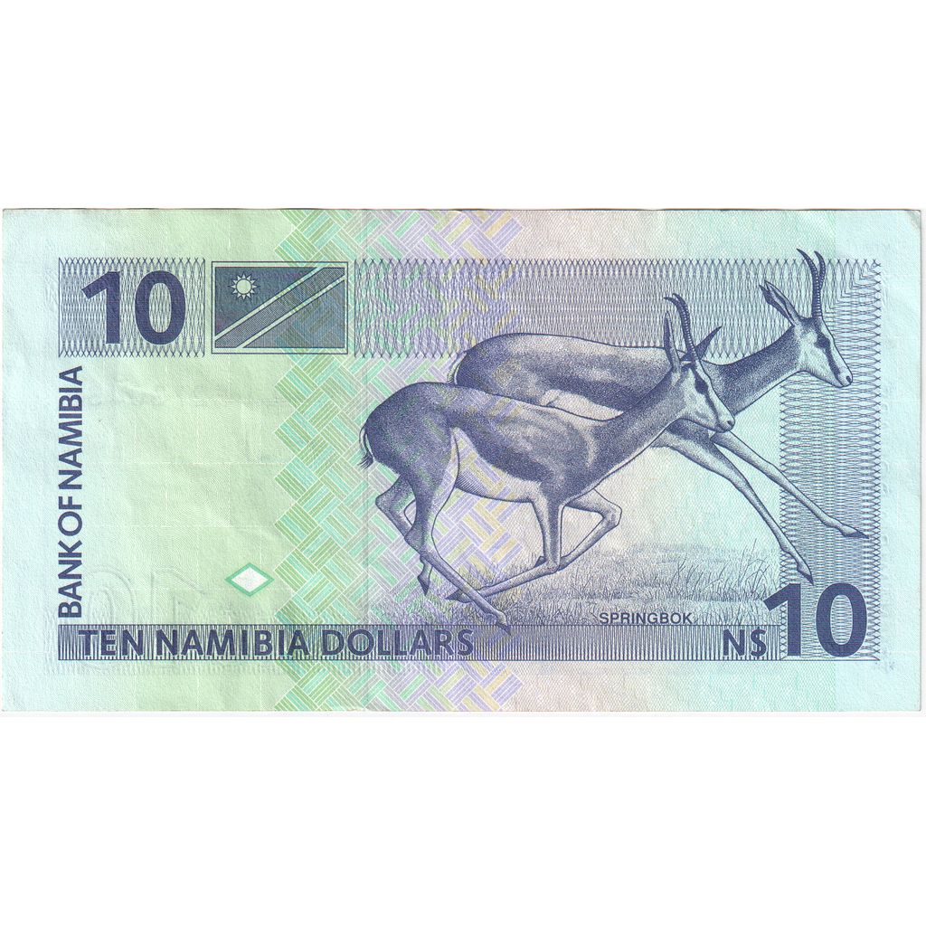 Namíbia,
10 namíbijských dolárov,
EF(40-45)