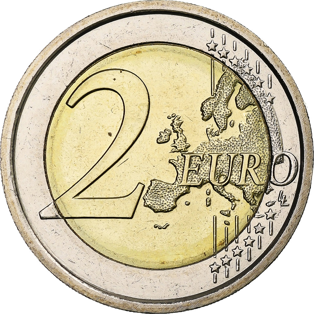 Taliansko,
2 eurá,
Úvod de l'euro