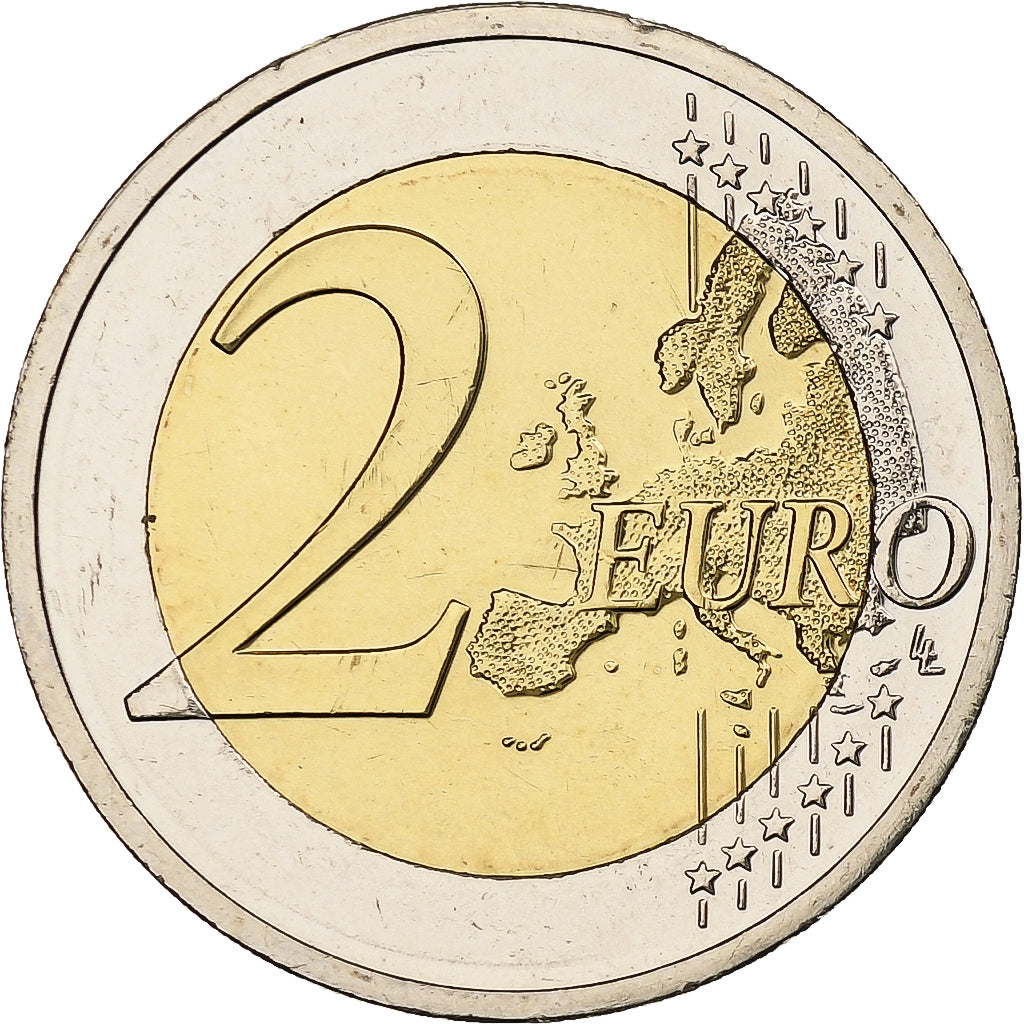 Cyprus,
2 eurá,
30 ans du drapeau de l'UE