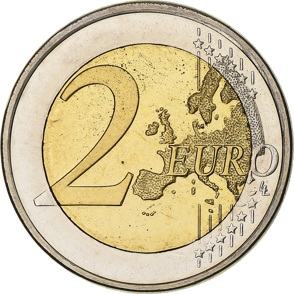 Slovinsko,
2 eurá,
Union économique et monétaire