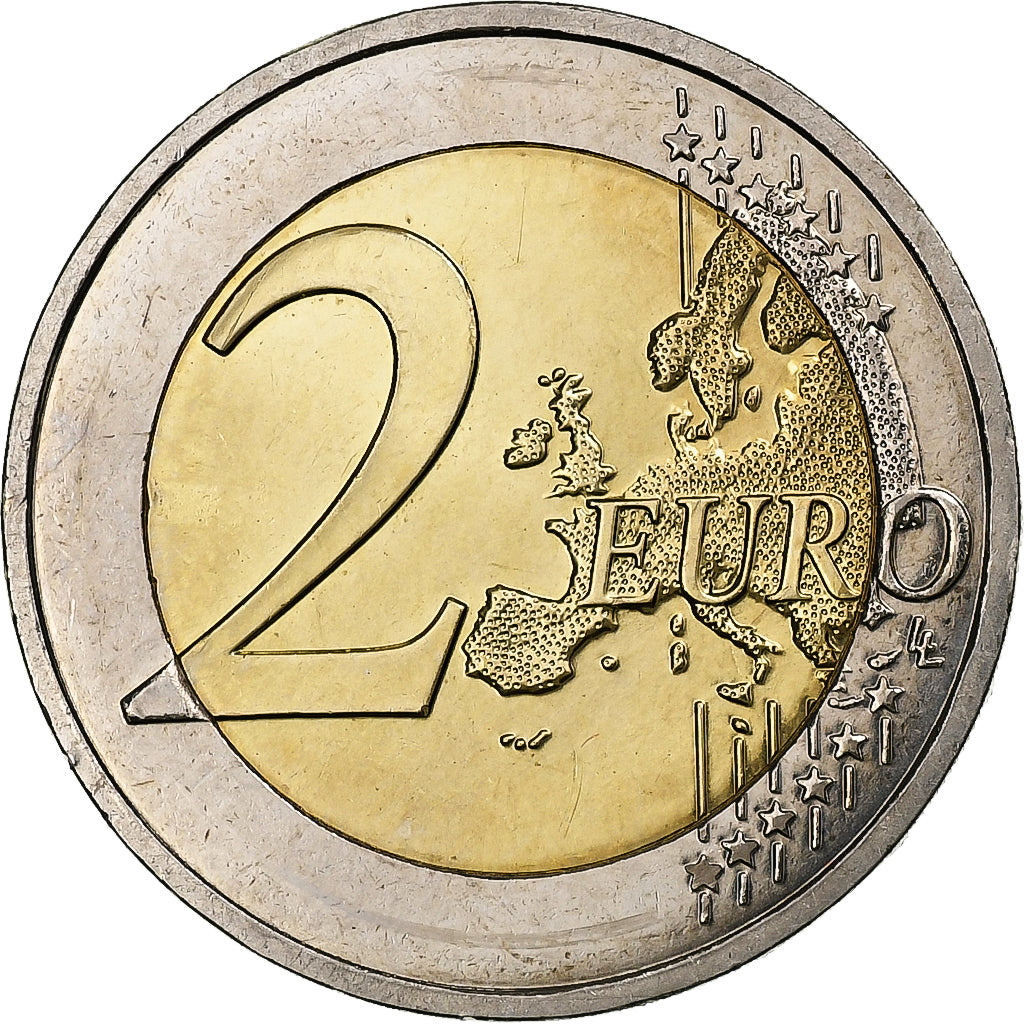 Francúzsko,
2 eurá,
10 ans de l'euro