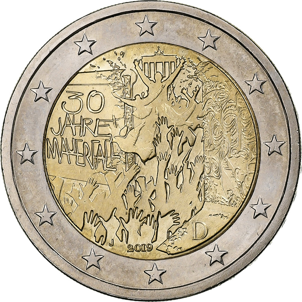 Nemecko,
2 eurá,
30. výročie