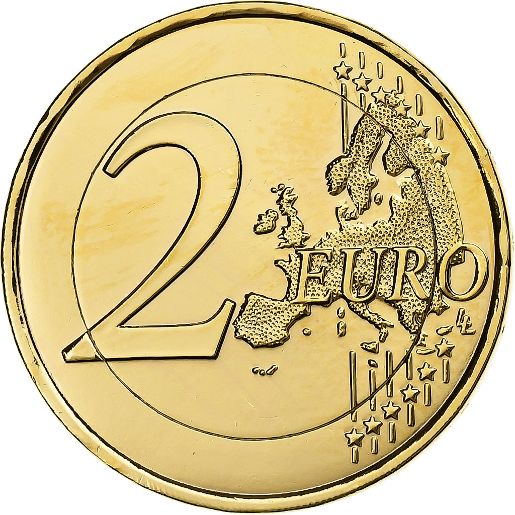 Francúzsko,
2 eurá,
Fantasy razenie mincí .Dorée