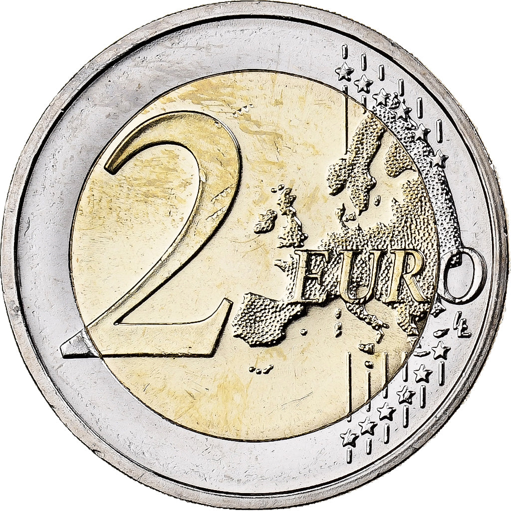 NEMECKO - FEDERÁLNA REPUBLIKA,
2 eurá,
Zafarbené