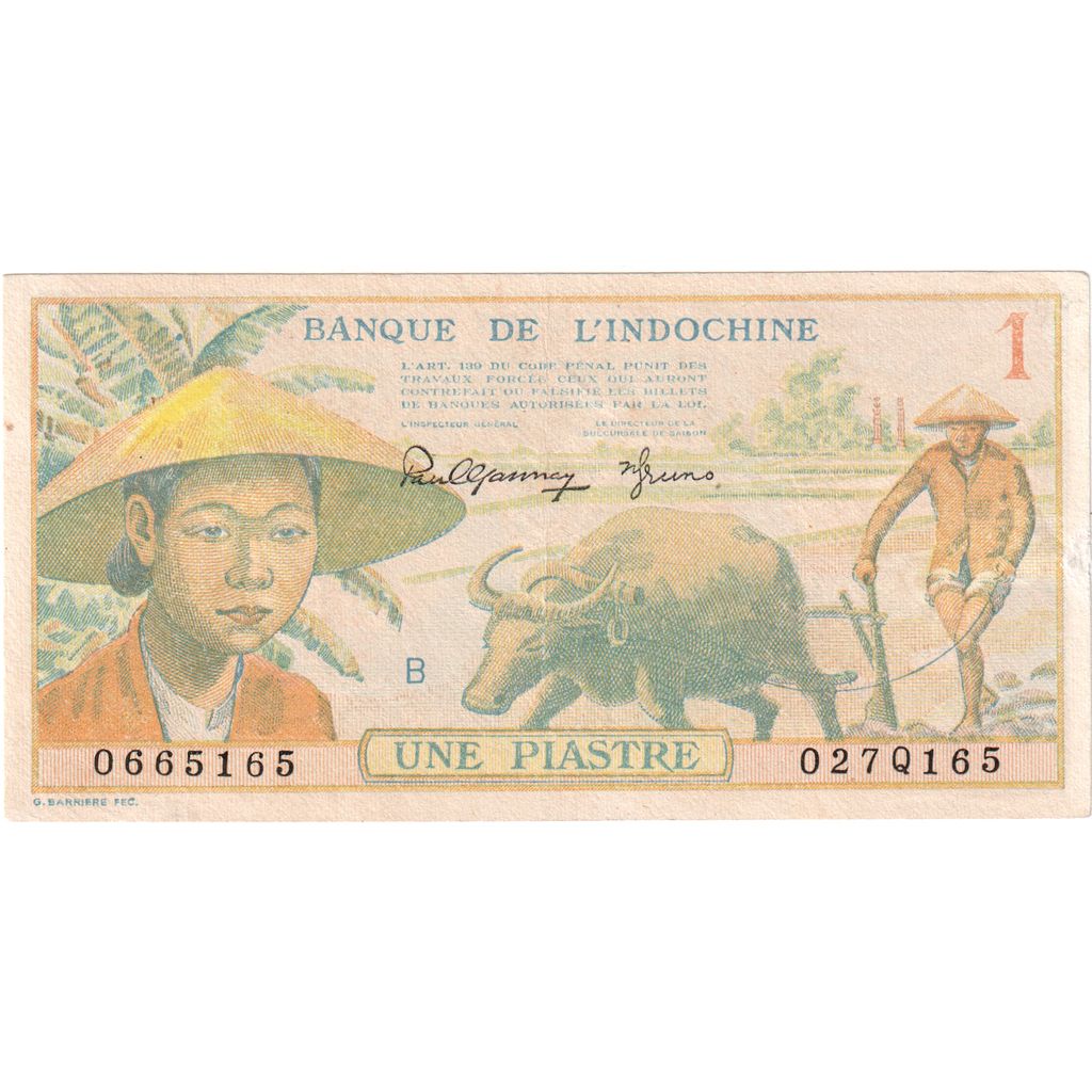 FRANCÚZSKA INDO-ČÍNA,
1 Piastre,
1949