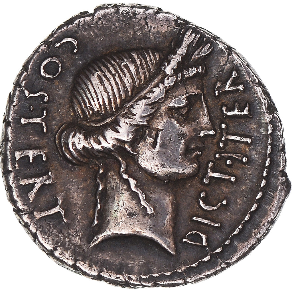 Julius Caesar,
denár,
46 pred Kr