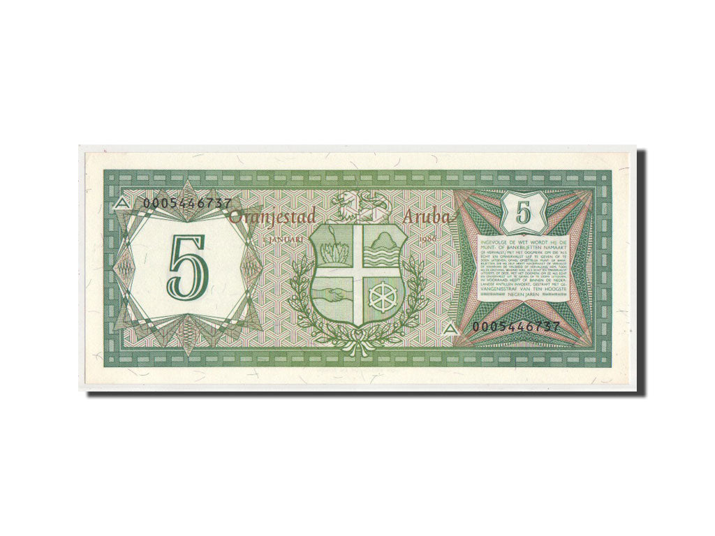 bankovka,
Aruba,
5 Florin
