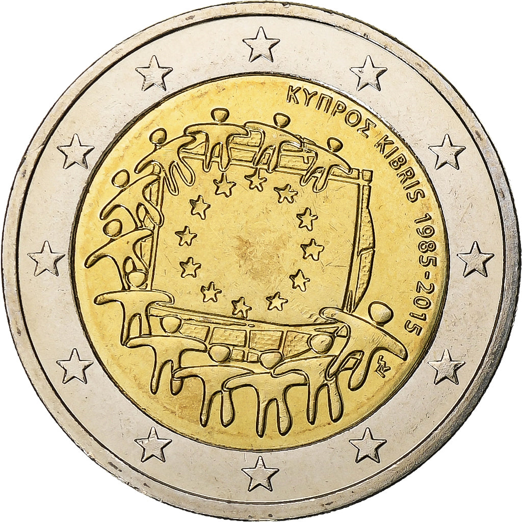 Cyprus,
2 eurá,
2015