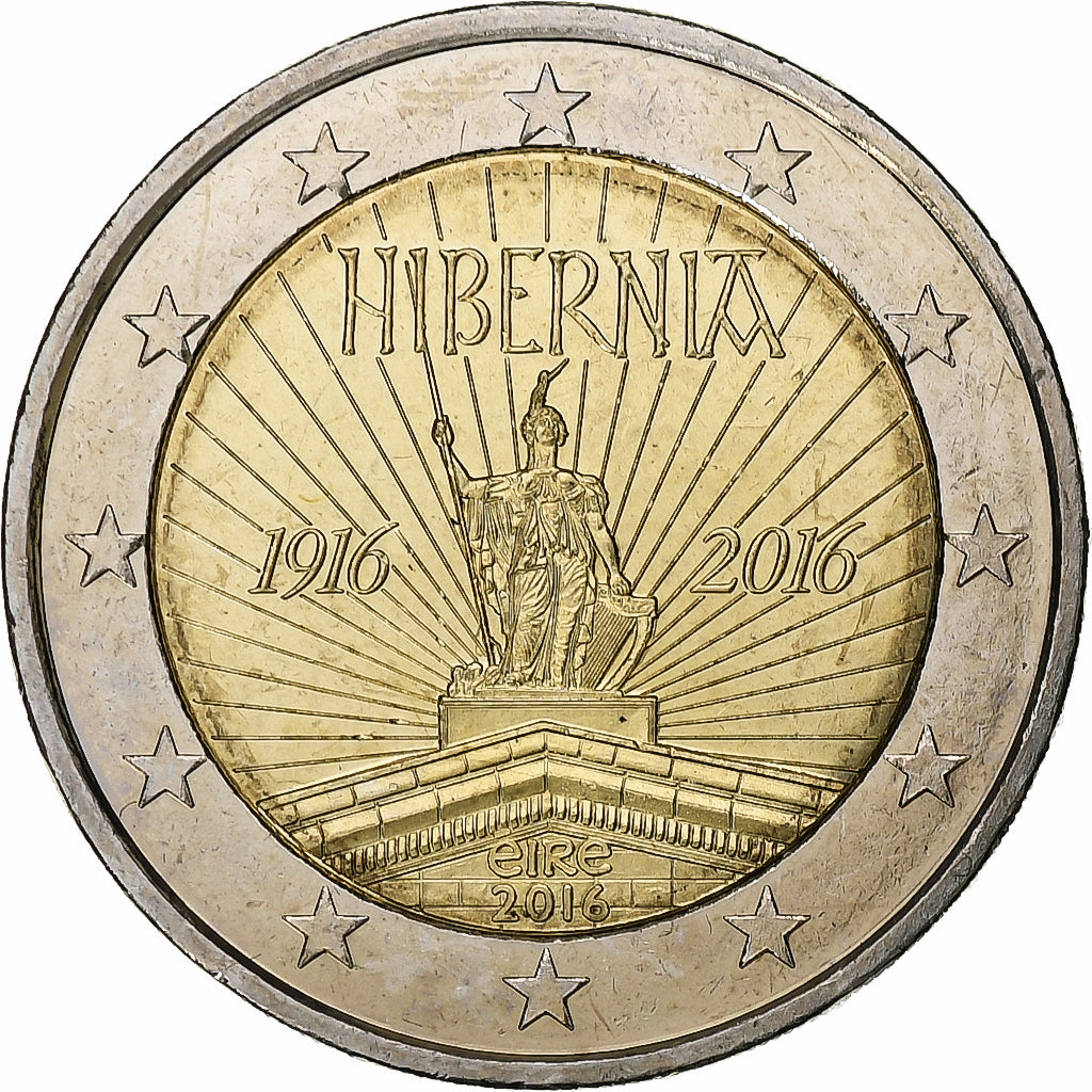 Írsko,
2 eurá,
2016