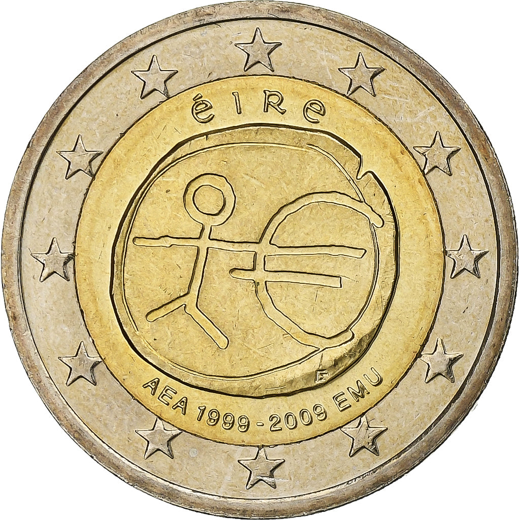 ÍRSKA REPUBLIKA,
2 eurá,
Európska menová únia