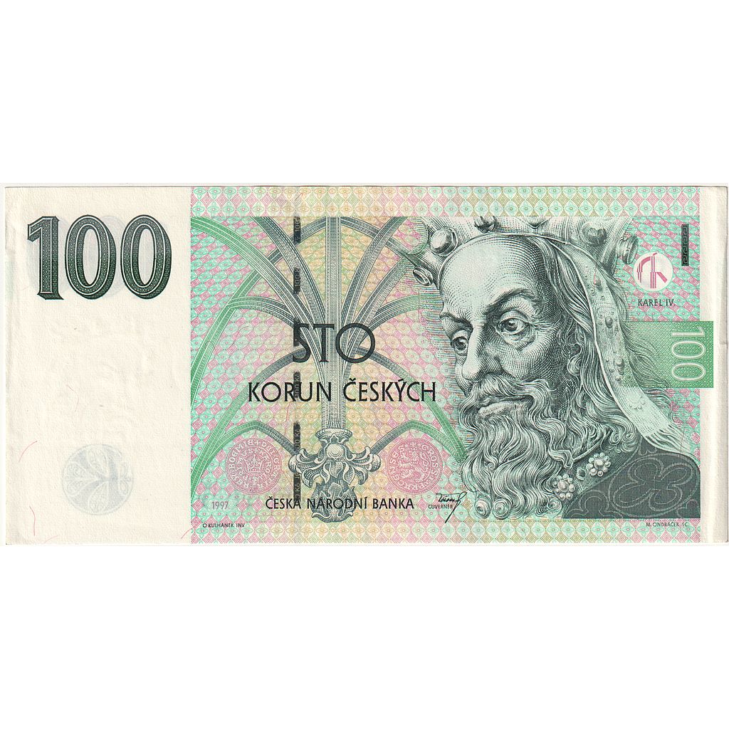 Česká republika,
100 korún,
1997