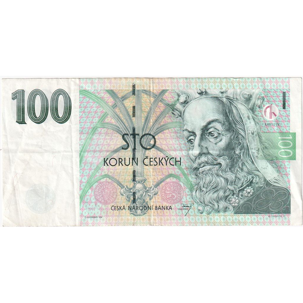 Česká republika,
100 korún,
AU(55-58)