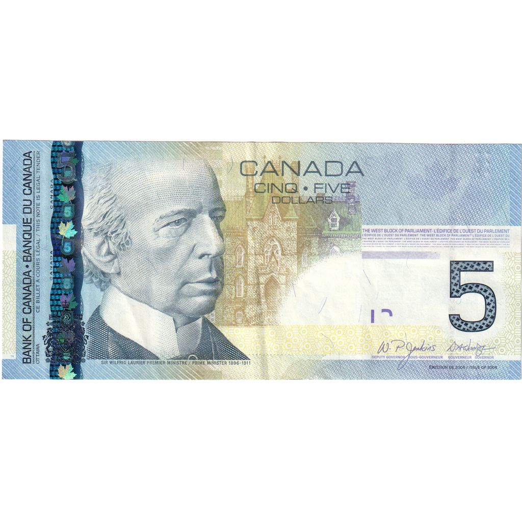 Kanada,
5 dolárov,
AU(55-58)