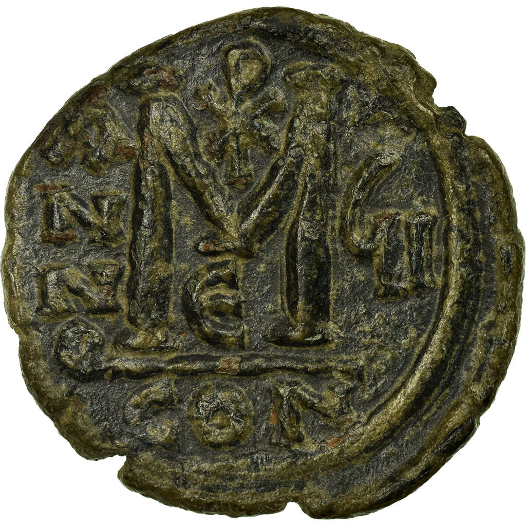 minca,
Justin II a Sophie,
Follis