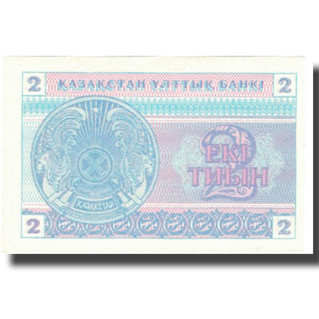 bankovka,
Kazachstan,
2 Tyin
