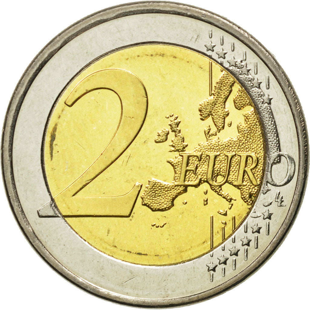 Slovinsko,
2 eurá,
10. výročie európskej menovej únie