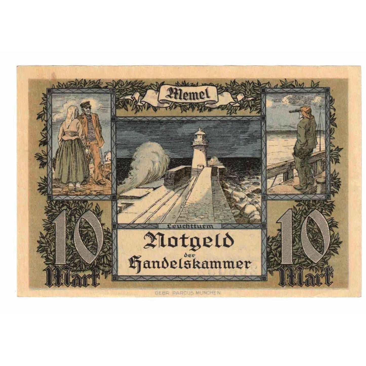 bankovka,
memel,
10 Mark