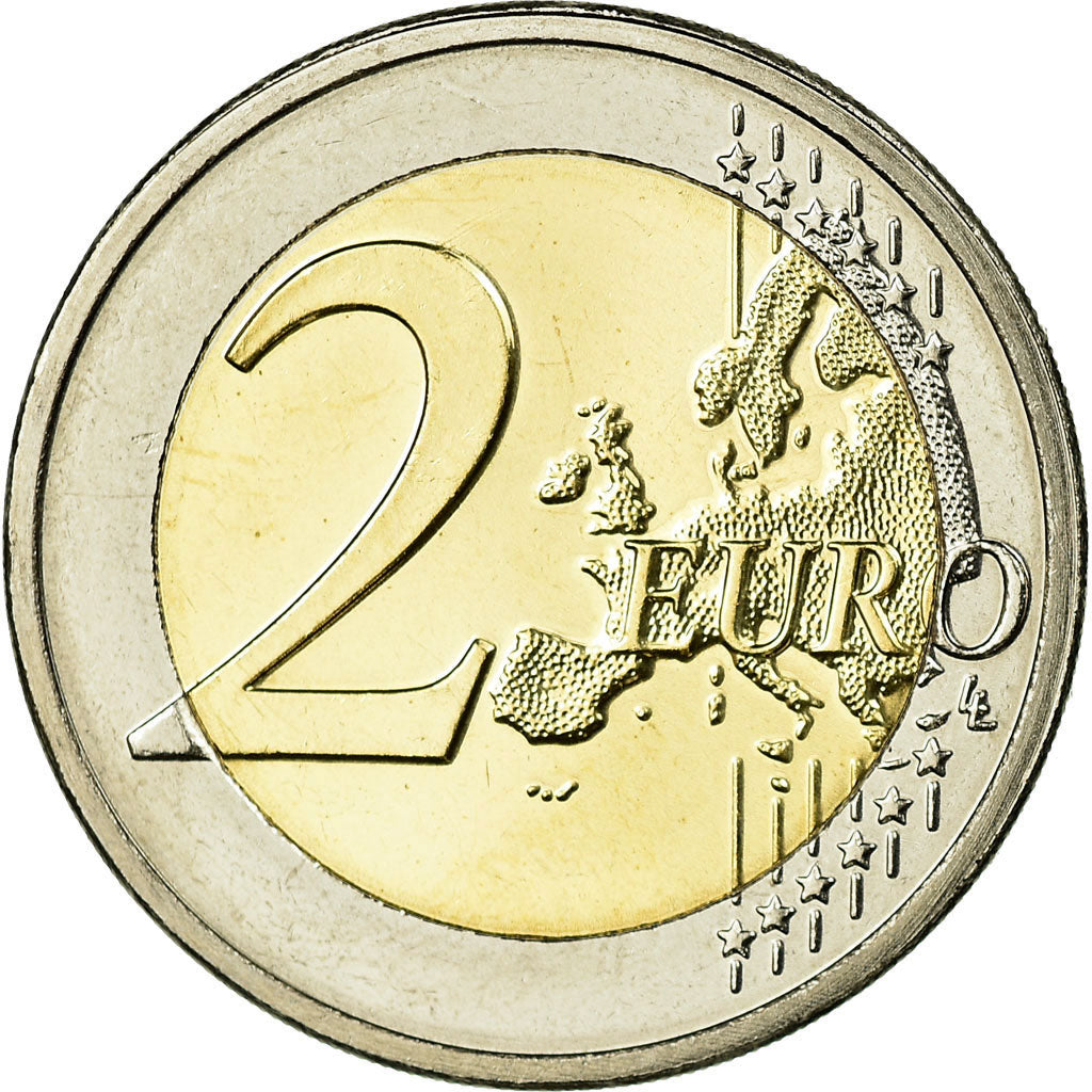 Luxembursko,
2 eurá,
15. výročie du couronnement du grand duc Henri