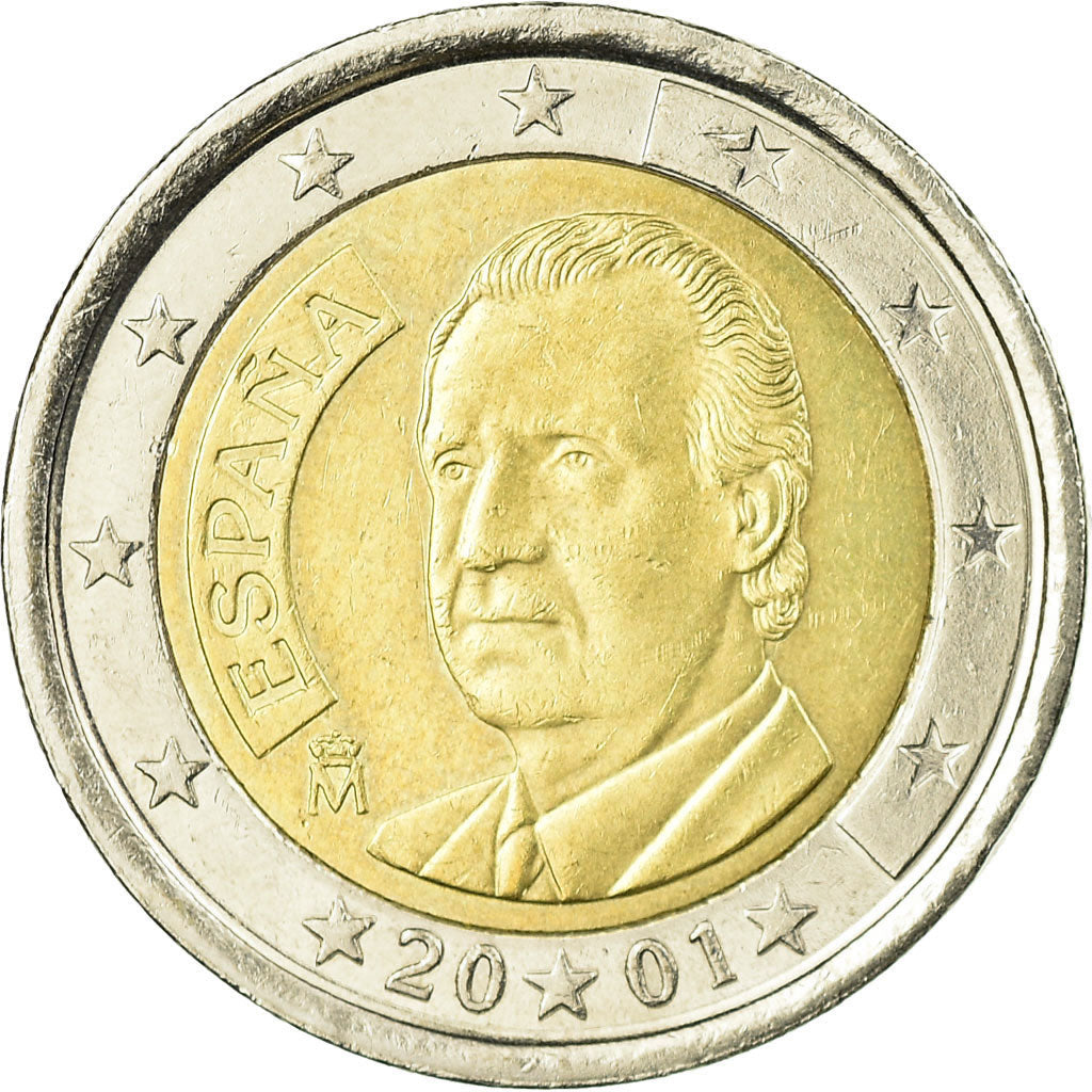 Španielsko,
2 eurá,
2001
