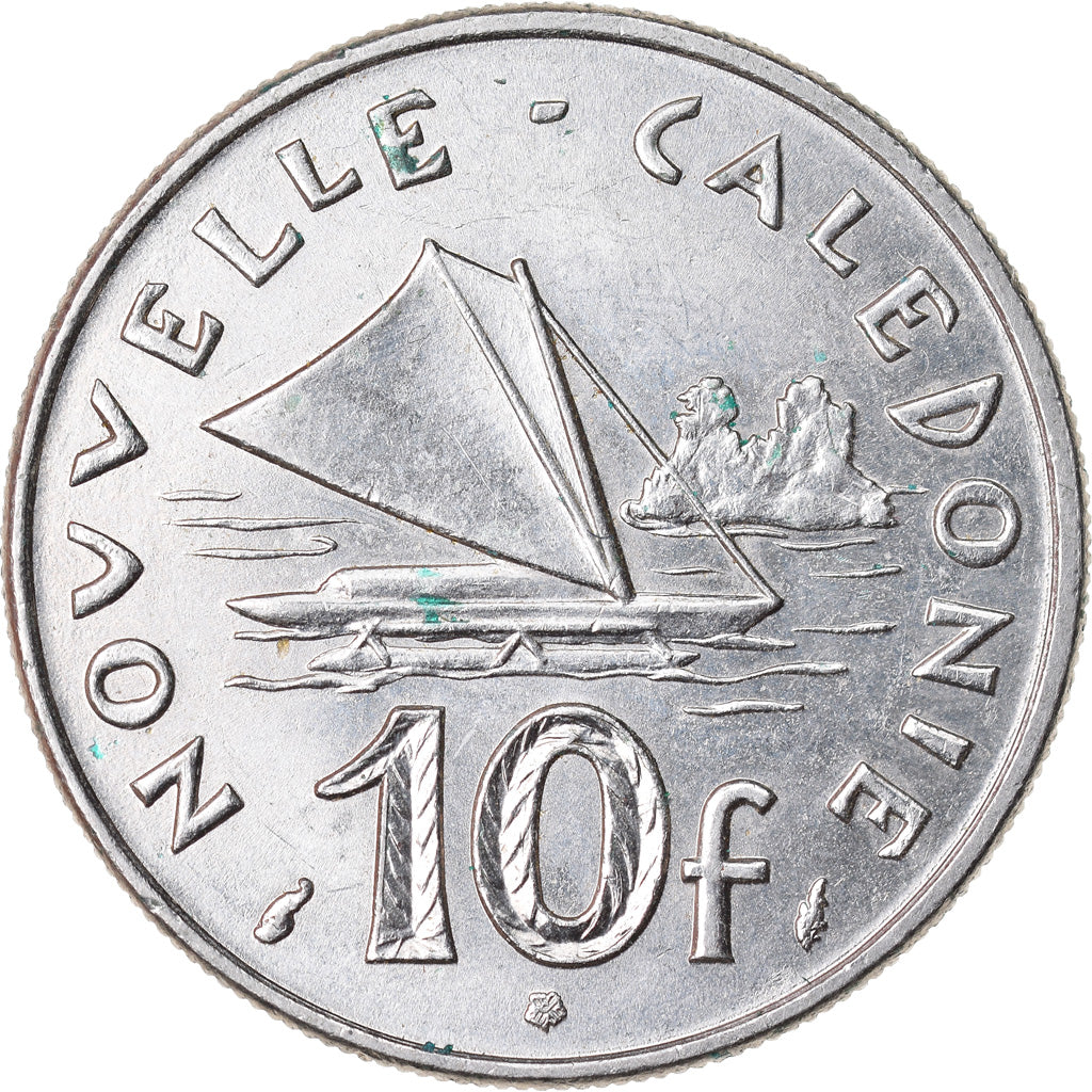 minca,
Nová Kaledónia,
10 frankov