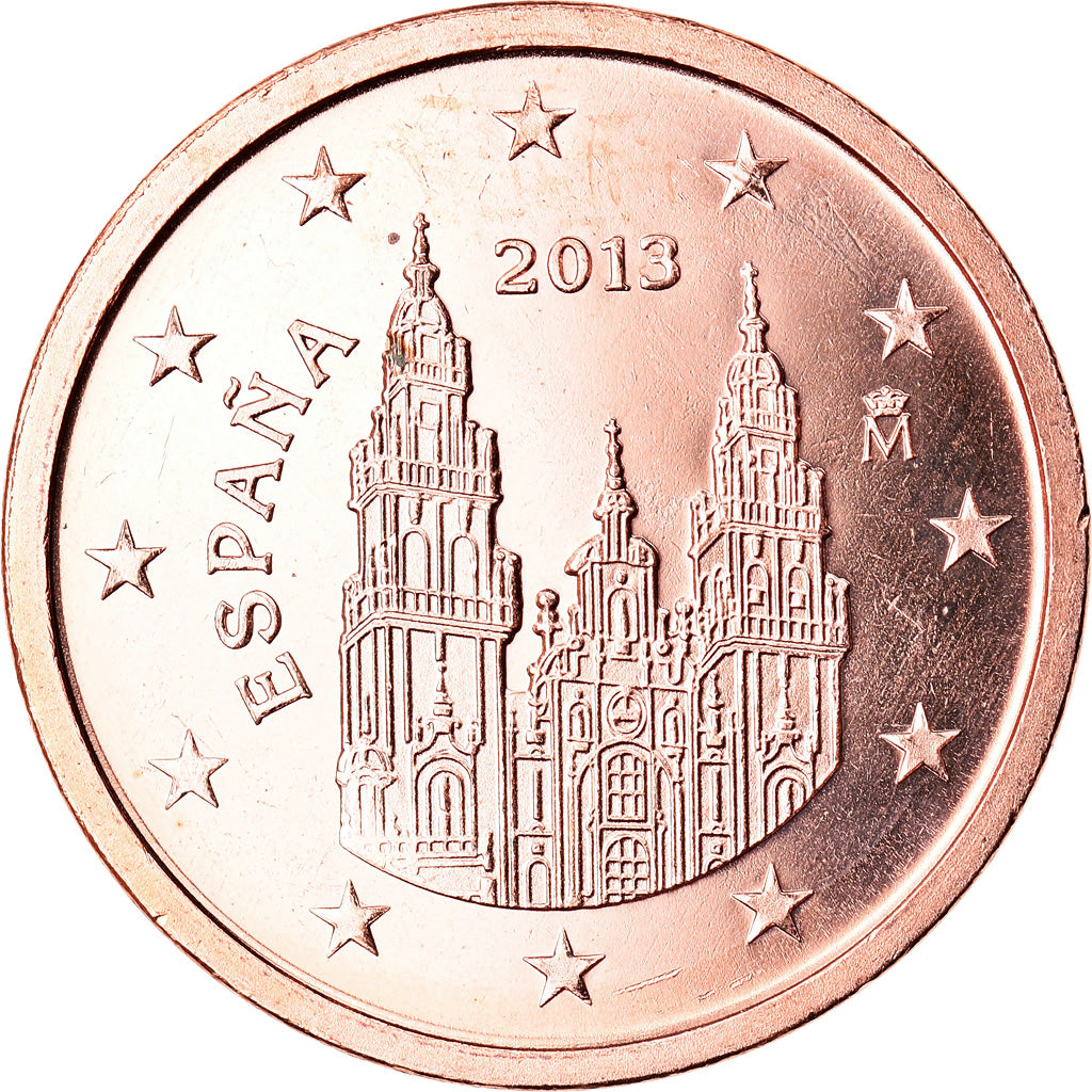 Španielsko,
2 euro centy,
2013