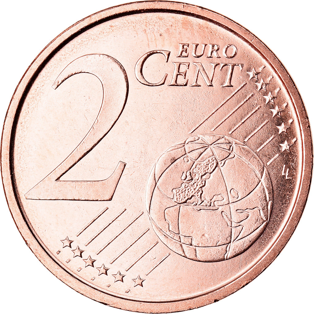 Španielsko,
2 euro centy,
2017