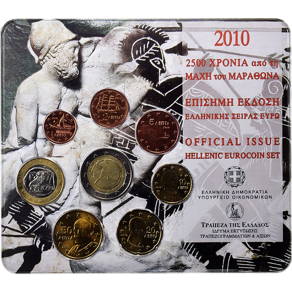 Grécko,
Set 1 ct. - 2 eurá,
2010