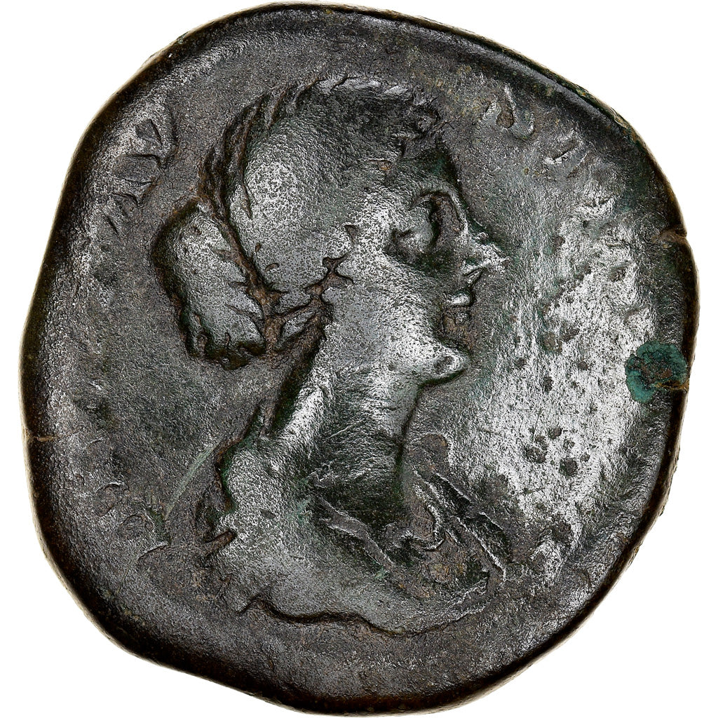 minca,
Diva Faustína II.
Sestertius