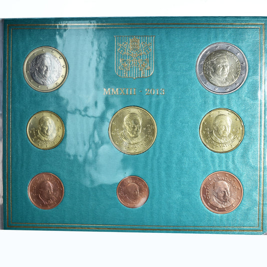 Vatikán, 
  
  1 cent až 2 eurá, 
  
  Benoît XVI