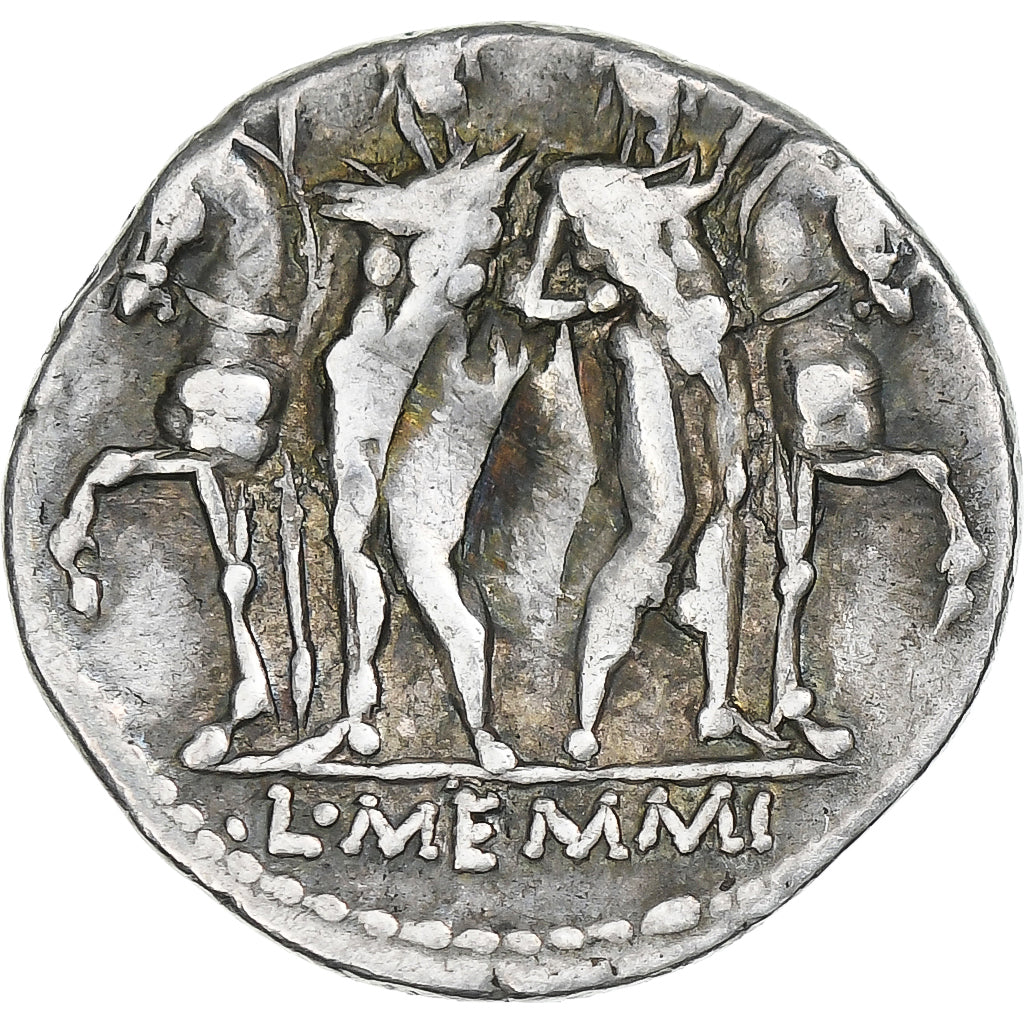 Memmia, 
  
  denár, 
  
  109-108 pred Kristom